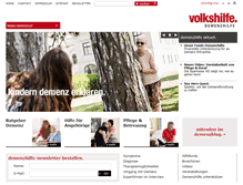 Tablet Screenshot of demenz-hilfe.at